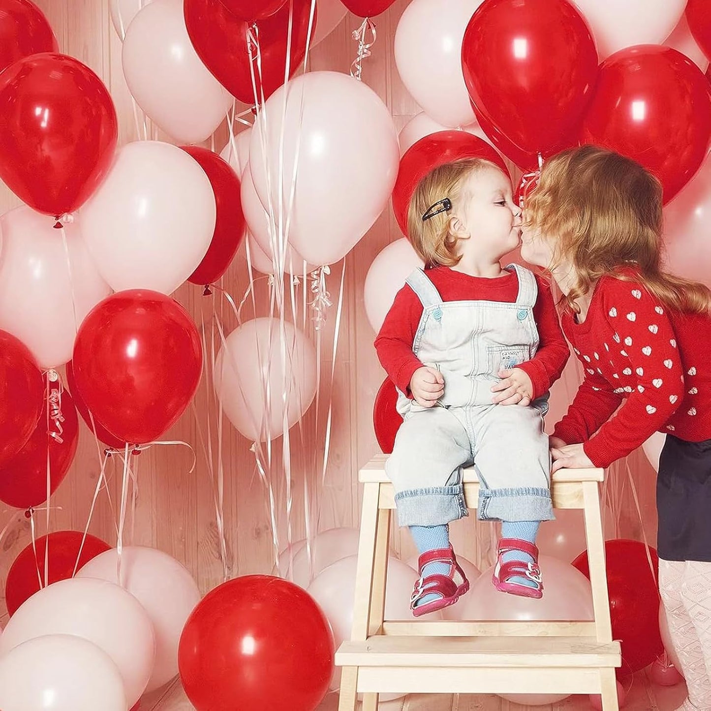 110pcs Red Balloons 12 Inch Bright Red Latex Balloon Garland Arch Kit for Birthday Baby Shower Anniversary Graduation Wedding Party Decorations