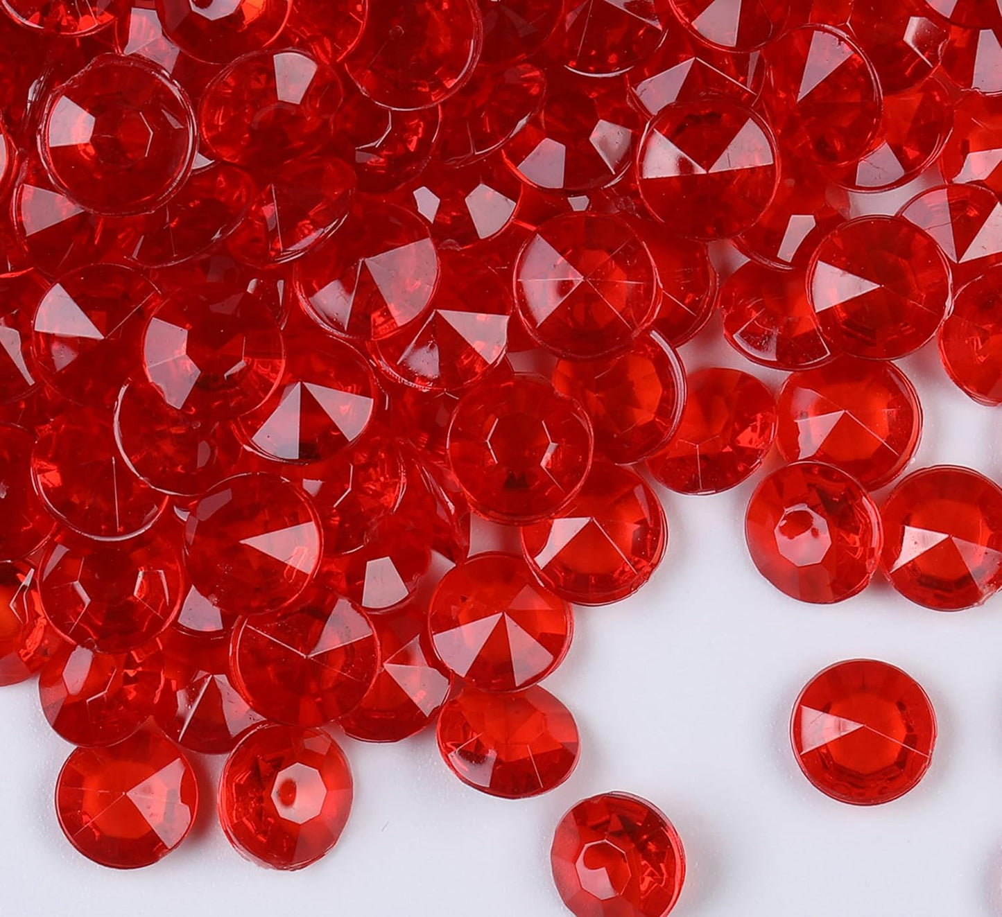 1000pcs Platic Acrylic Gems Fake Acrylic Diamonds Vase Filler Beads Faux Diamond Crystals Jewels for Makeup Brushes Holder Table Scatter Confetti Party Arts Crafts Birthday Wedding Decor