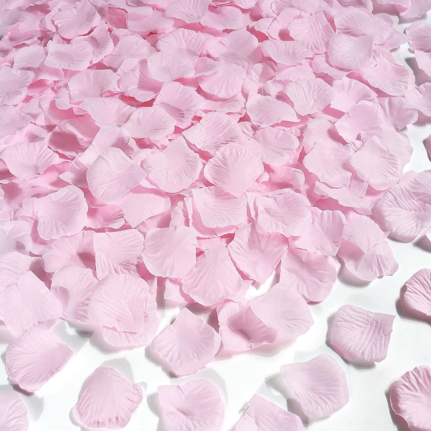 1000 Pcs Pink Rose Petals Artificial Silk Flower Petals Romantic Decorations for Wedding Engagement Birthday Event Anniversary Party Backdrop Supplies