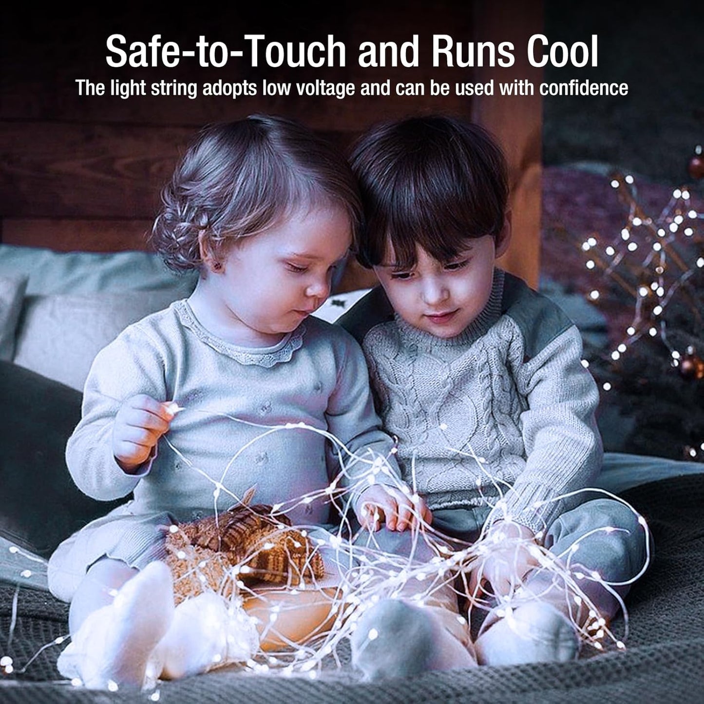 50 Pack Fairy Lights Battery Operated - 7ft 20 Led Twinkle Lights 3 Modes, Bulk Mini String Lights Waterproof for Mason Jars Vases DIY Party Wedding Decoration Christmas -Cool White