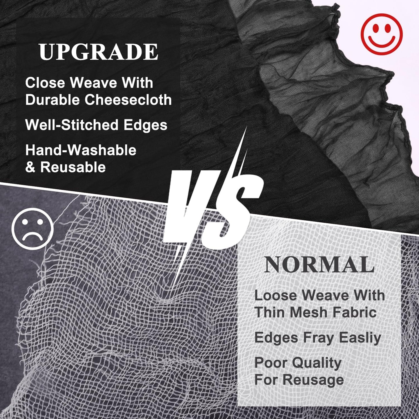 Asee'm Cheesecloth Table Runner 120 Inches Long Black Boho Gauze Cheese Cloth Runner 10FT Rustic Sheer Fall Table Runners for Thanksgiving Wedding Party Baby Shower Decoration