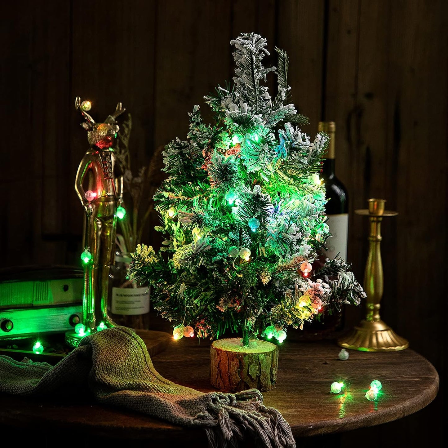 Aogist 50pcs Yellow Balloon Lights,Long Standby Time Waterproof Mini Light,Battery Powered,Round LED Ball Lamp for Latex Balloon Paper Lantern Party Wedding Festival Christmas Halloween Decorative