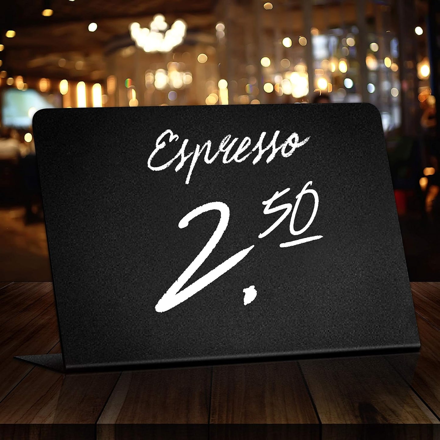 20 Pack Mini Chalkboard Signs for Food – Small 3x4 Tabletop Labels for Buffet - Wedding - Party or Catering – Reusable Plastic Black Display Stands for Chalk Board Food Tags