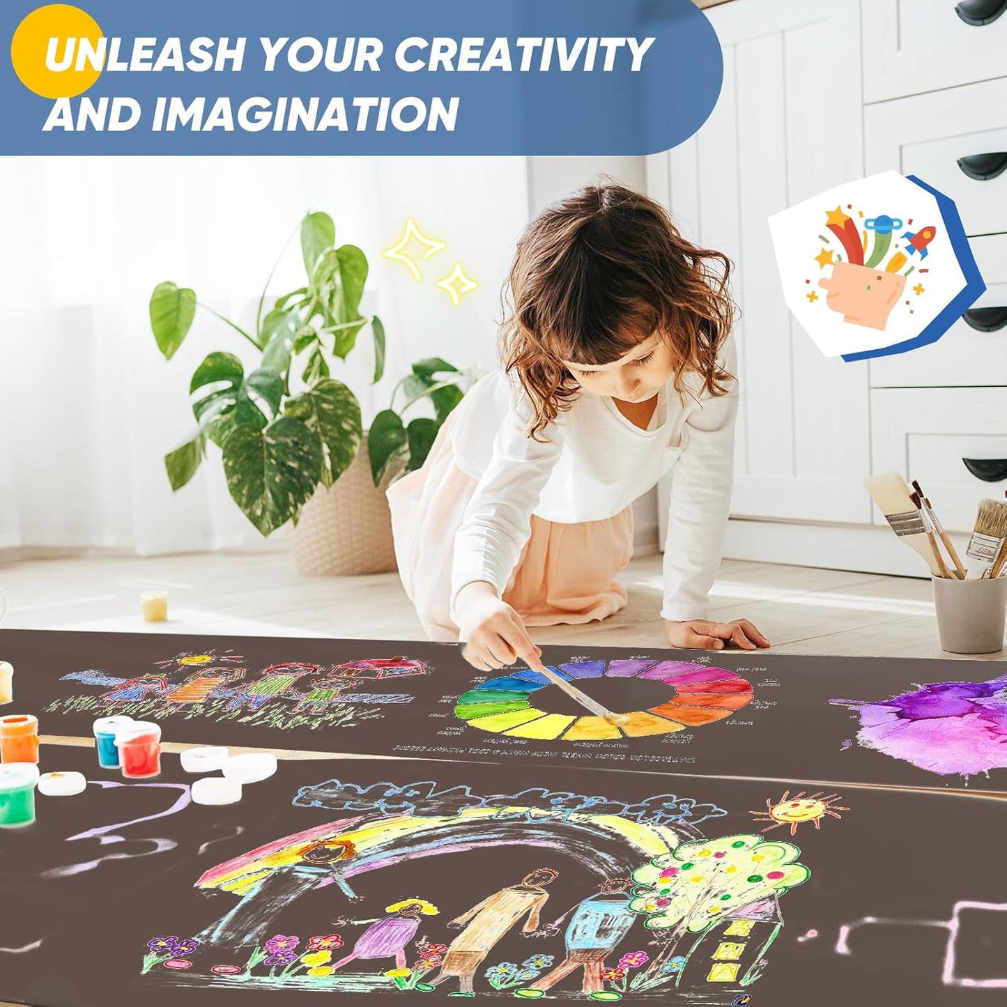 Chocolate Brown Wrapping Paper, 15"x450" Solid Color Dark Brown Art Craft Easel Bulletin Board Decorative Kraft Paper Roll, Birthday Father's Day Bouquet Flower Gift Wrap for Men Husband Dad Boys