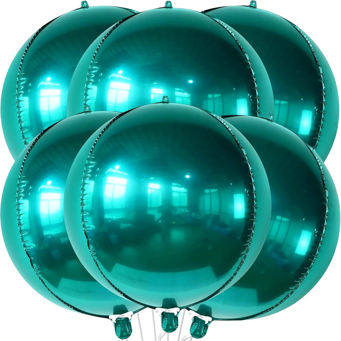 KatchOn, Metallic Emerald Green Balloons - Big 22 Inch, Pack of 6 | Dark Green Mylar Balloons, Emerald Green Foil Balloons for Emerald Green Party Decorations | Graduation decorations 2025