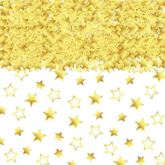 Confetti Star Sequins Table Metallic Foil Sprinkles or DIY Birthday Wedding Engagemetn Christamas New Year Theme Party Celebrations Favor Party Supplies(Golden,2 SIZE)
