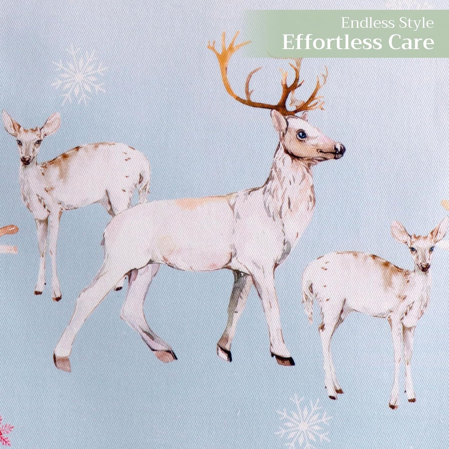 Maison d' Hermine Table Runner 100% Cotton Single Layer Table Runners 108 inches Long for Thanksgiving Christmas Decorations Home Kitchen Dining Party Wedding (Fairy Tale Forest, 14.5" x 108")