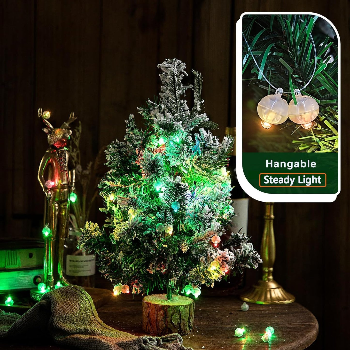 50PCs Mini Led Lights, Led Balloons Light for Party Decorations Neon Party Lights for Paper Lantern Easter Eggs Birthday Party Wedding Halloween Christmas Decoration(Glow steadily Warm White)