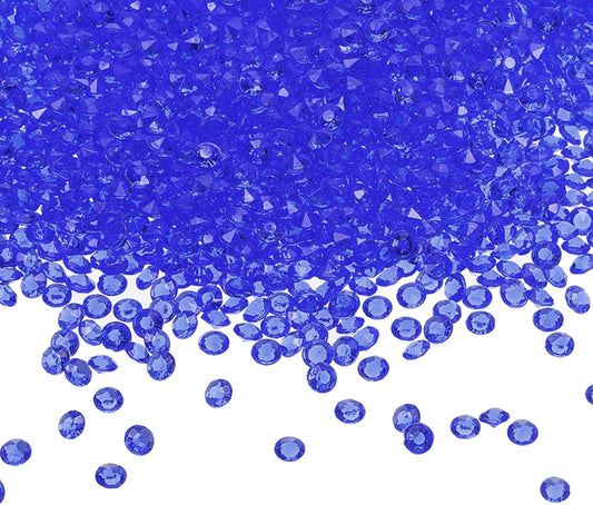 PATIKIL 4000 Pcs Wedding Table Scatter Confetti Crystals 6 mm Acrylic Diamonds Vase Fillers Gems for Table Centerpiece Decorations Party Vase Beads, Sapphire Blue