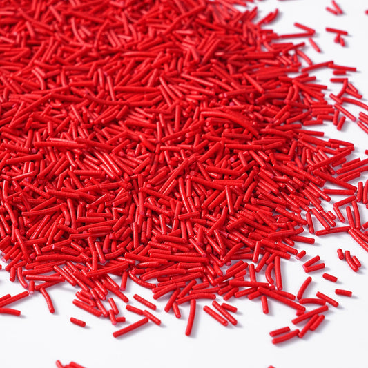 Edible Red Jimmies Sprinkles, Red Sprinkles, 4.23oz Jimmies for Baking, Baby Showers, Weddings, Valentine's, Graduation, Fourth of July, Memorial Day(120g)