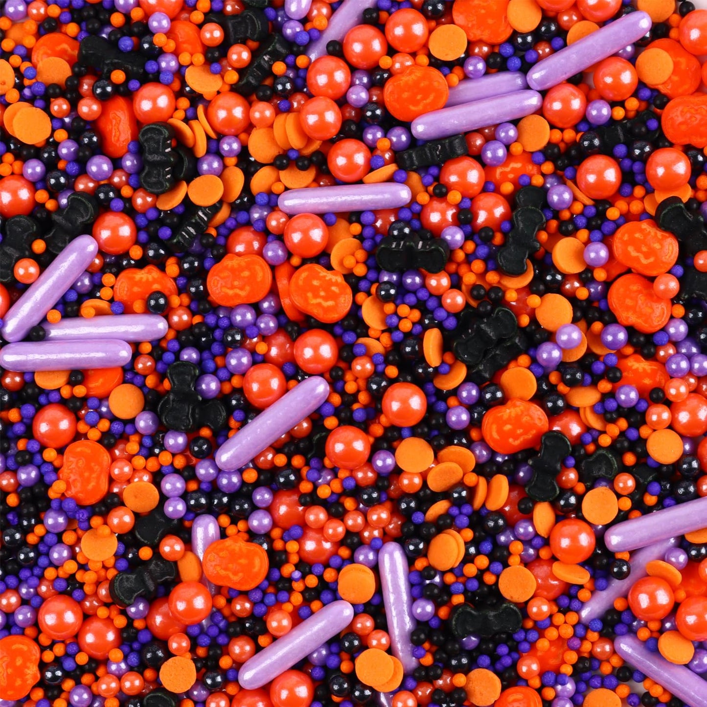 Edible Halloween Sprinkles for Cake Decorating 7ounce, Pumpkin Bats Sprinkles for Party, Sugar Pearl Sprinkles for Cupcake Toppers, Cookie, Ice Cream Decorations Celebrations