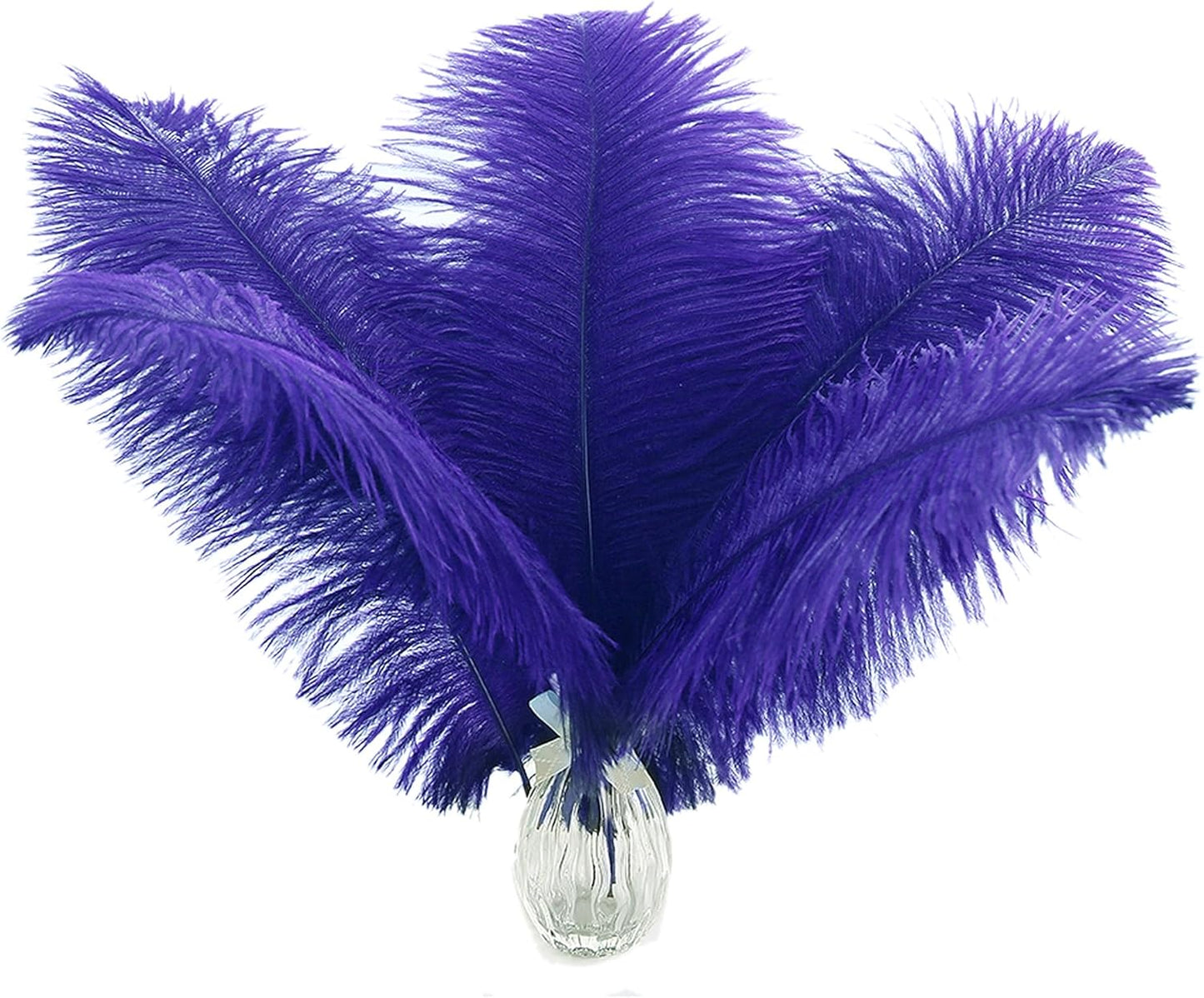 Ballinger Royal Blue Long Ostrich Feathers - 12Pcs 14-16inch Large Feathers for Tall Vase,Wedding Party Centerpieces and Holiday Home Decor