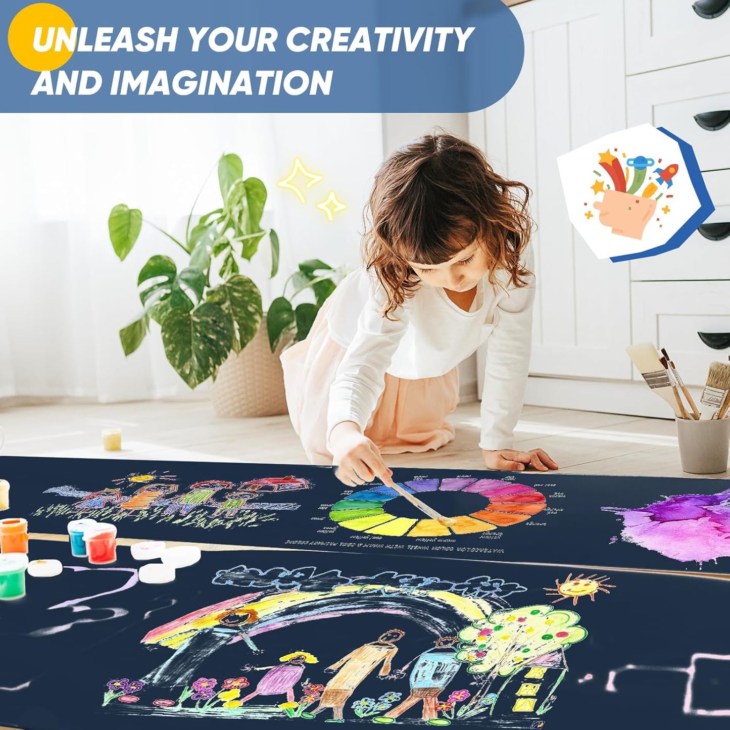 Navy Blue Wrapping Paper, 15"x450" Construction Bulletin Board Craft Art Decorative Paper, Eid Father's Day Birthday Bouquet Flower Gift Wrap for Men Dad Him Boy, Florist Supplies for Packing Shipping