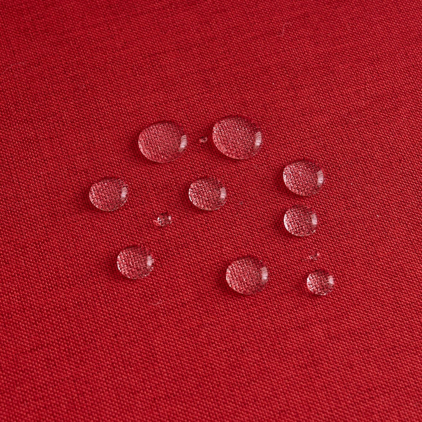 NLMUVW Red Linen Tablecloth Round, Water Resistant Textured Table Cloth Christmas Table Cover for Kitchen Dining Coffee Patry, 36 Inch