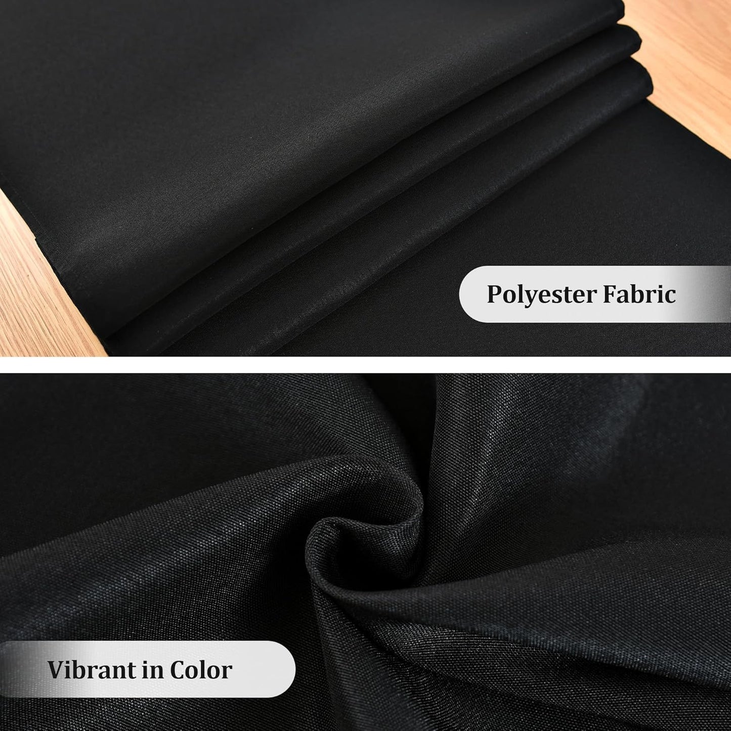 Farmhouse Black Table Runner Dining Table Runners 60 Inches Long Coffee Table Runner for Dresser Living Room Bedroom Holiday Party Banquet 12X60 Inch