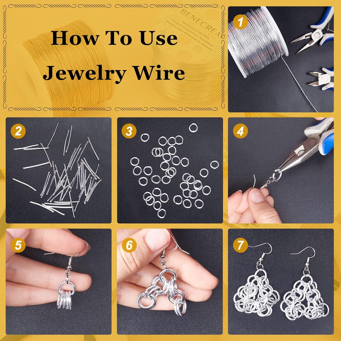 BENECREAT 15 Gauge 220FT Aluminum Wire Anodized Jewelry Craft Making Beading Floral Colored Aluminum Craft Wire - Brown