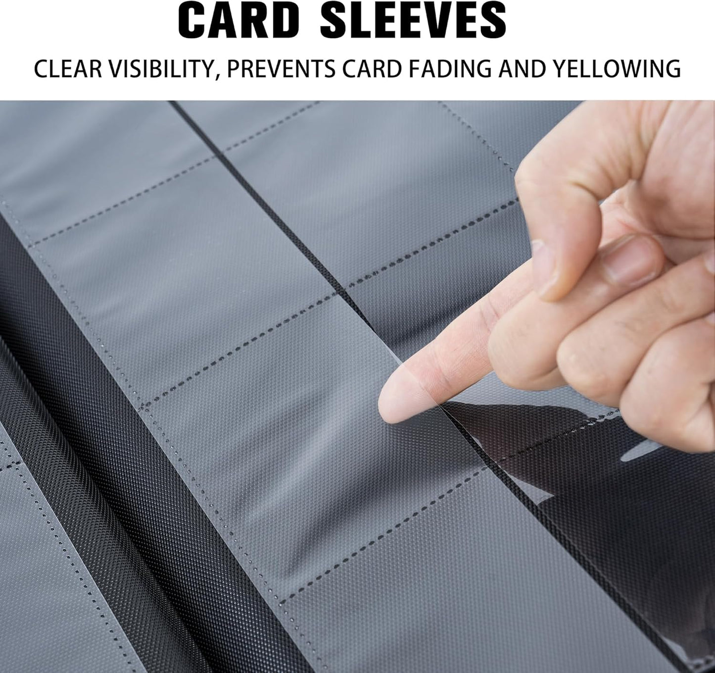 Premium 1000+ Pockets Card Binder,16 Pockets Trading Card Binder Ringless Side Loading Trading Card Album Folder for TCG -Teal