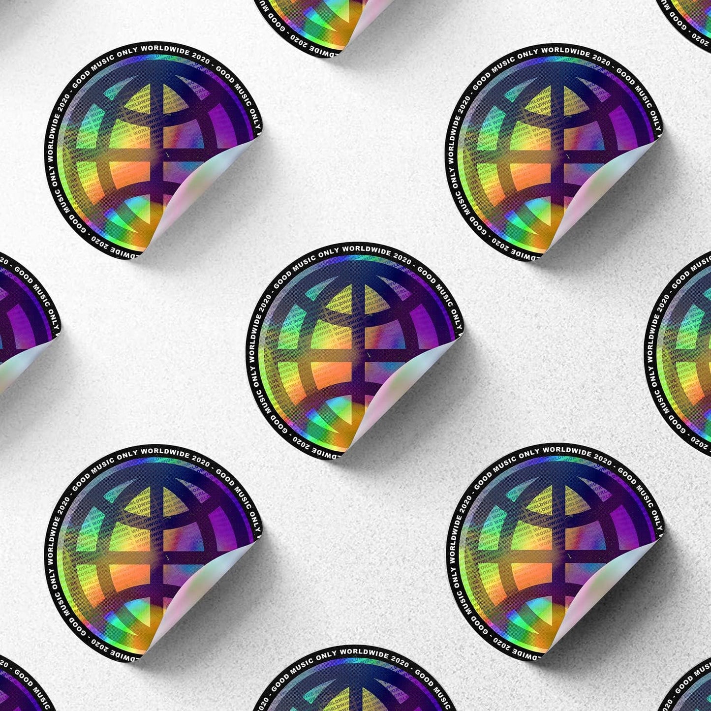 Custom Logo Stickers for Business, Personalised Branding Labels, Any Shape & Size, Waterproof, Glossy Holographic