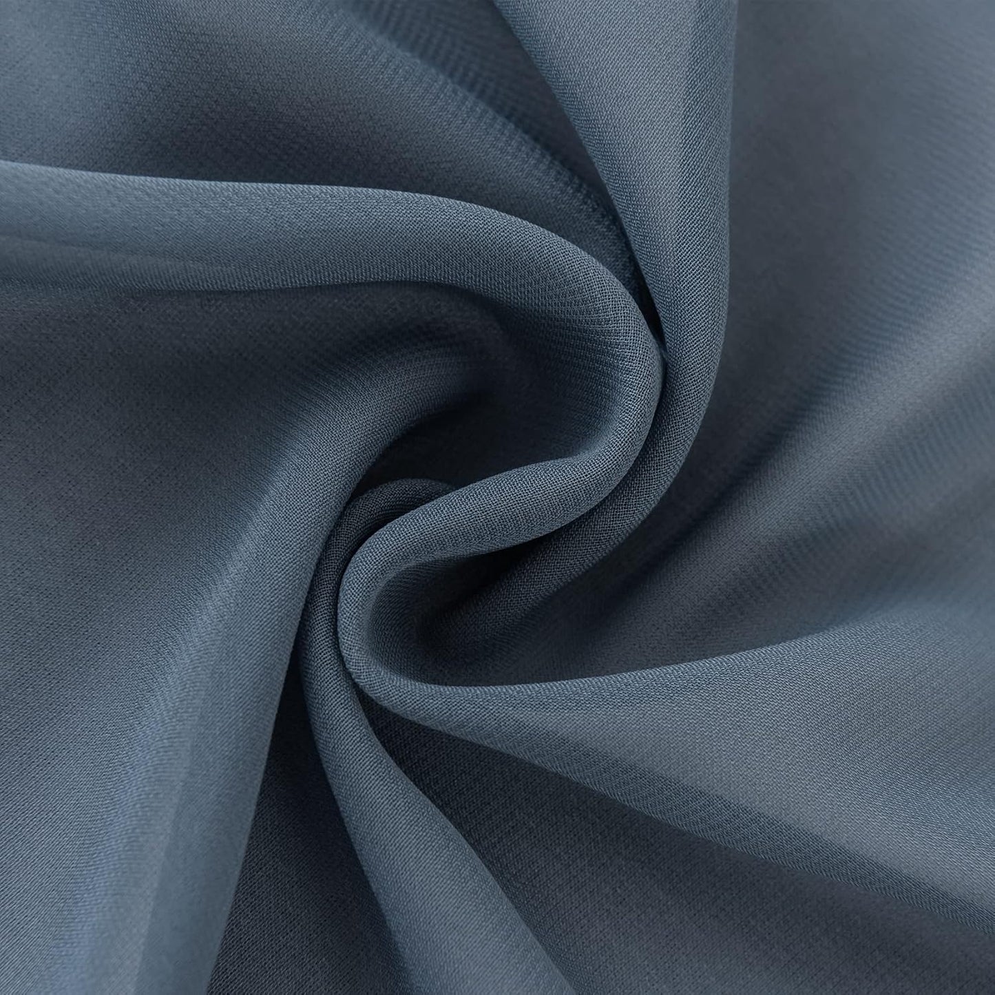 6Pack 9ft Chiffon Table Runner 14x108 Inch Sheer Romantic Table Runner for Wedding Birthday Party Bridal Shower Outdoor Decoration-Dusty Blue