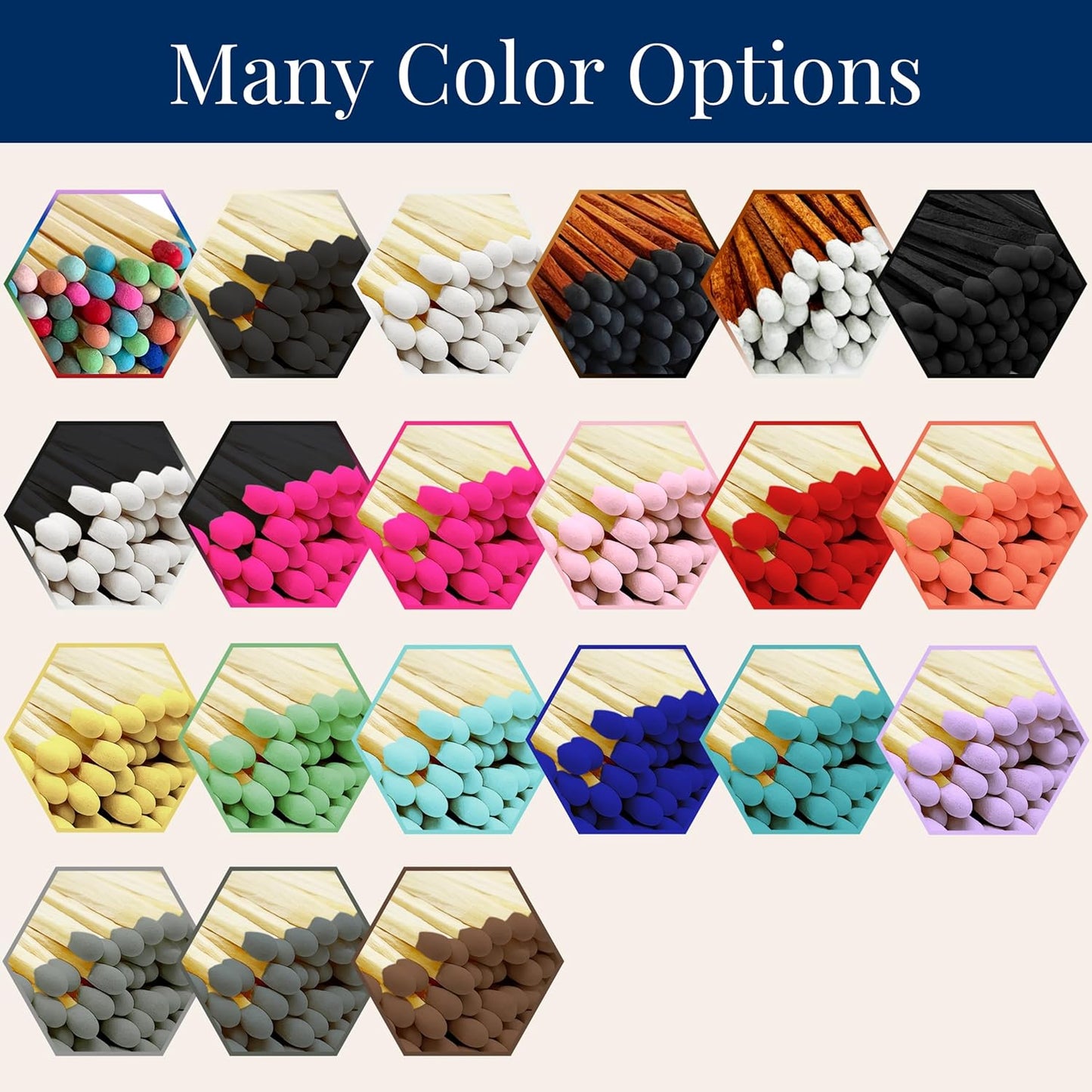 2" Classic White Tip Safety Matches | 300+ Bulk Artisan Matchsticks with Bumble Striker Stickers by Thankful Greetings | Decorative Candle Accessories | Unique & Fun for Home Decor, Gifts, & Events