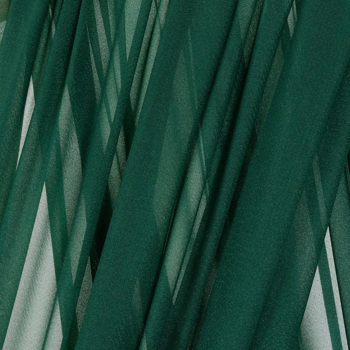 MLMC Emerald Green Wedding Arch Draping Fabric 2 Panels 29" x 20 FT Extra Long Gauze Drapes Sheer Backdrop Curtains 6.6 Yards Outdoor Drapery Panels for Wedding Ceremony Party Ceiling Decoration