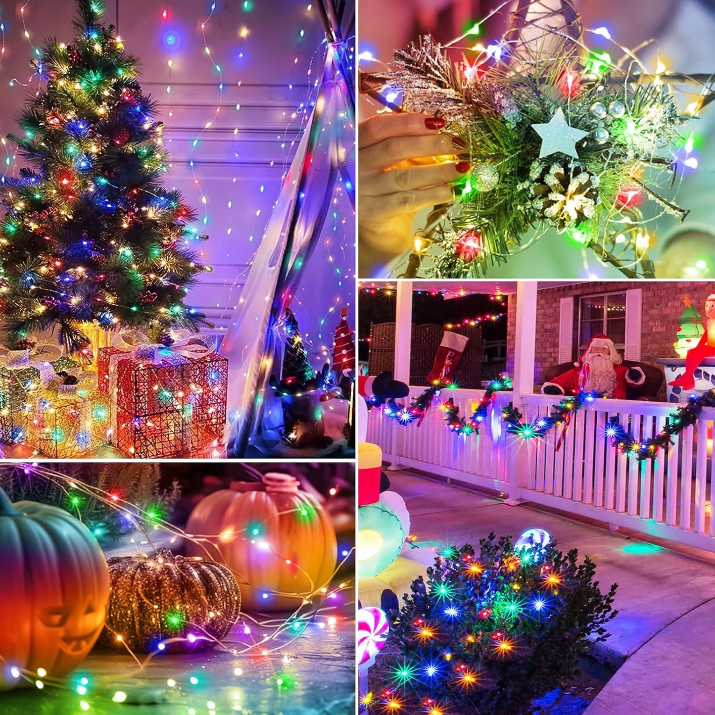 btfarm 6 Pack Fairy Lights Battery Operated with Timer, 10FT 30LED Twinkle Lights Waterproof, Copper Wire Christmas String Lights Battery Powered for Indoor Outdoor Wedding Party Holiday Decorations