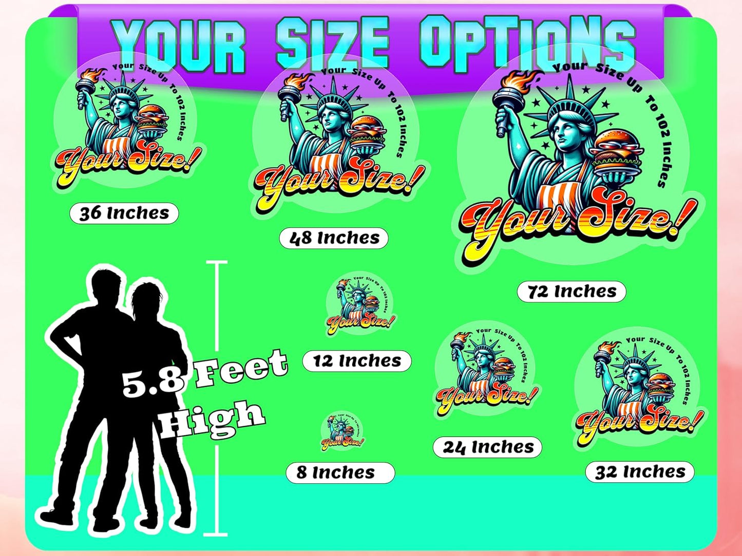 Window Clear Decal Design - Full Color ║ Your Logo or Design We Print Clear Permanent Sticker or Static Cling ║ Waterproof on Windows Storefront ║ Made in The USA ║ Customized Logo