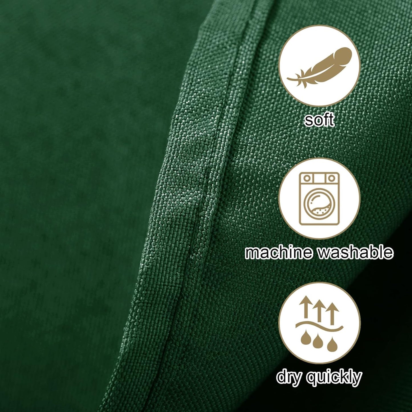 Ascoza 2pack 90x156 Inch Hunter Rectangular Tablecloth 6 Feet Table Cloth in Polyester Fabric for Wedding/Banquet/Restaurant/Parties