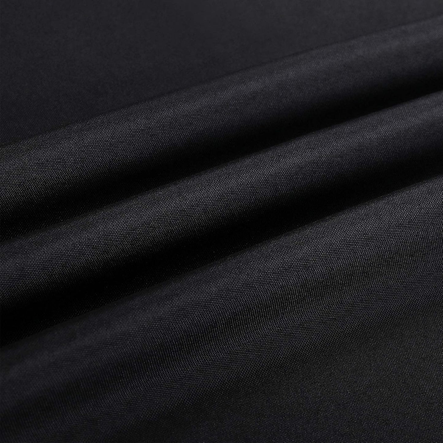 Ascoza 6pack 90 Inch Black Round Tablecloth in Polyester Fabric for Wedding/Banquet/Restaurant/Parties