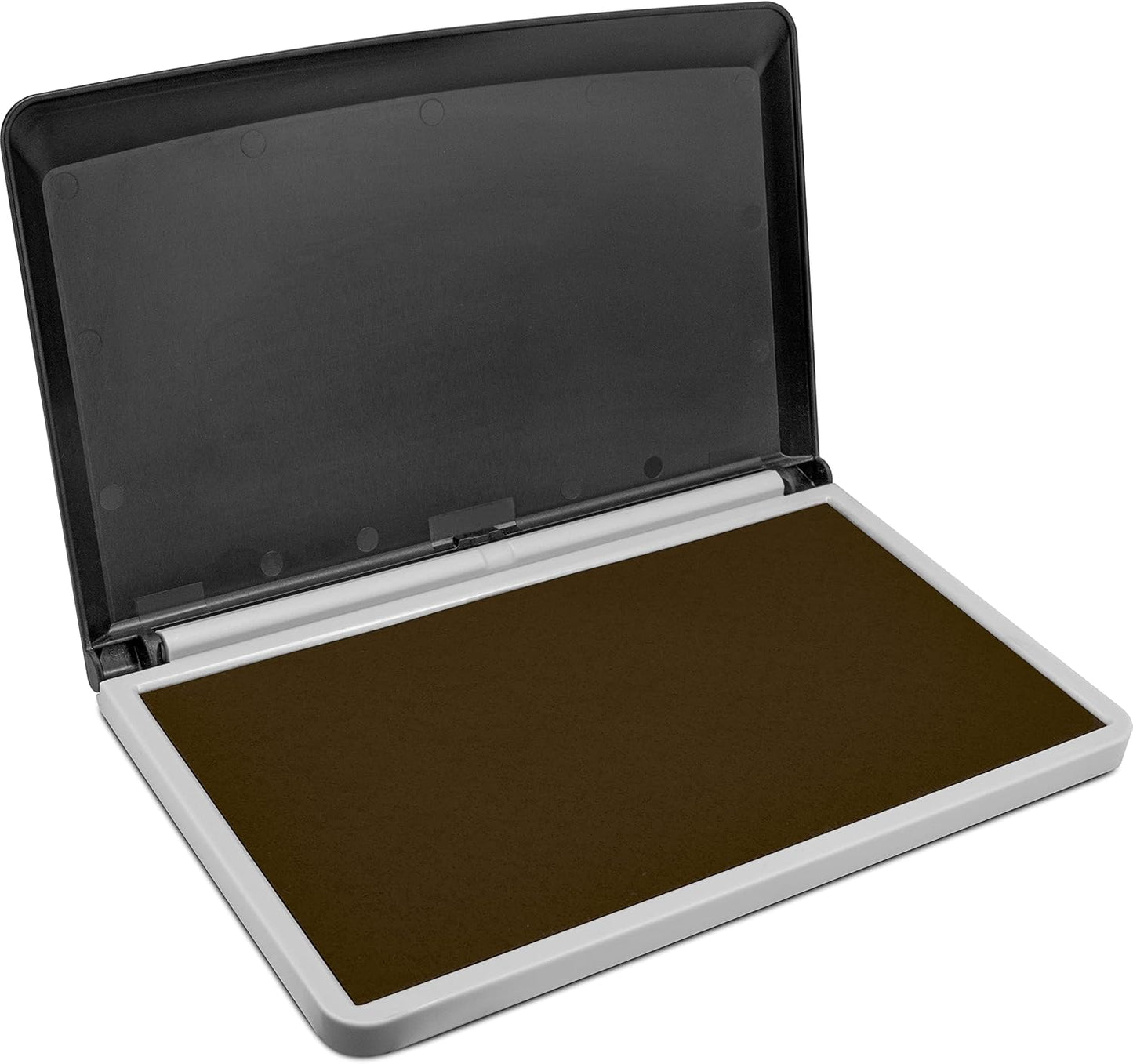 MaxMark Large Premium Brown Ink Stamp Pad - 3.5" x 6.25" - Quality Felt Pad