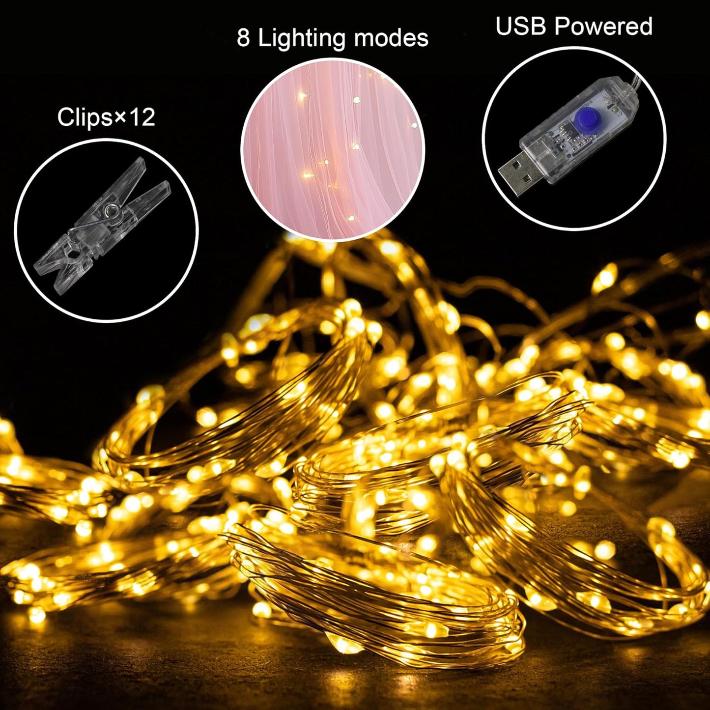 Tulle Backdrop Curtain with Lights String 10FT X 10FT Pink Sheer Tulle Backdrop Curtains for Wedding Birthday Party Reception Photo Booth Background Decorations (2 Panels 5x10FT)