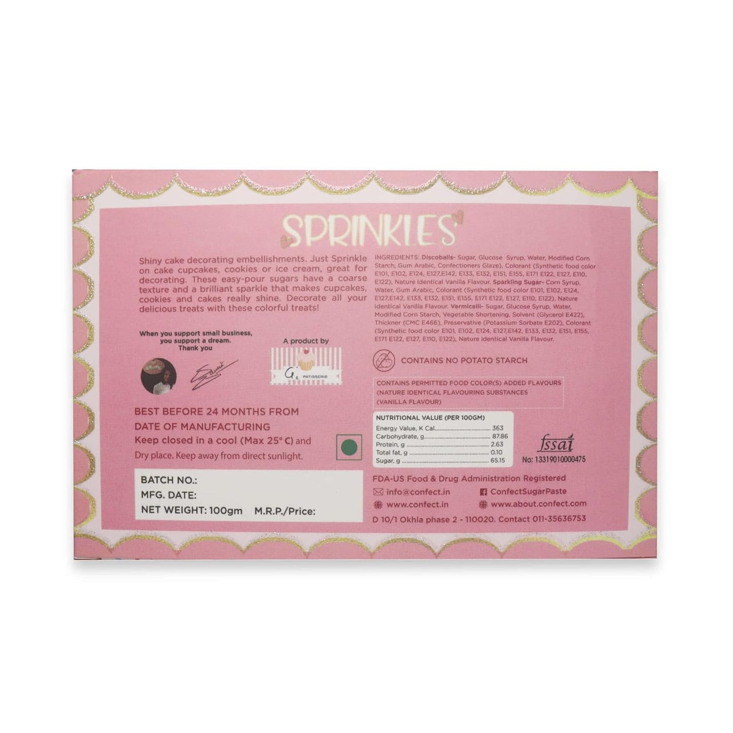 Confect Cake Decorating Sprinkles | Mix Hot Pink Baby Pink & Purple Dragees | Deep Blue Sparkling Sugar | Edible Circus Disco Ball Mashup Sprinkles | Vegan, Gluten-Free, Dairy-Free, Palm Oil-Free - 5 Oz