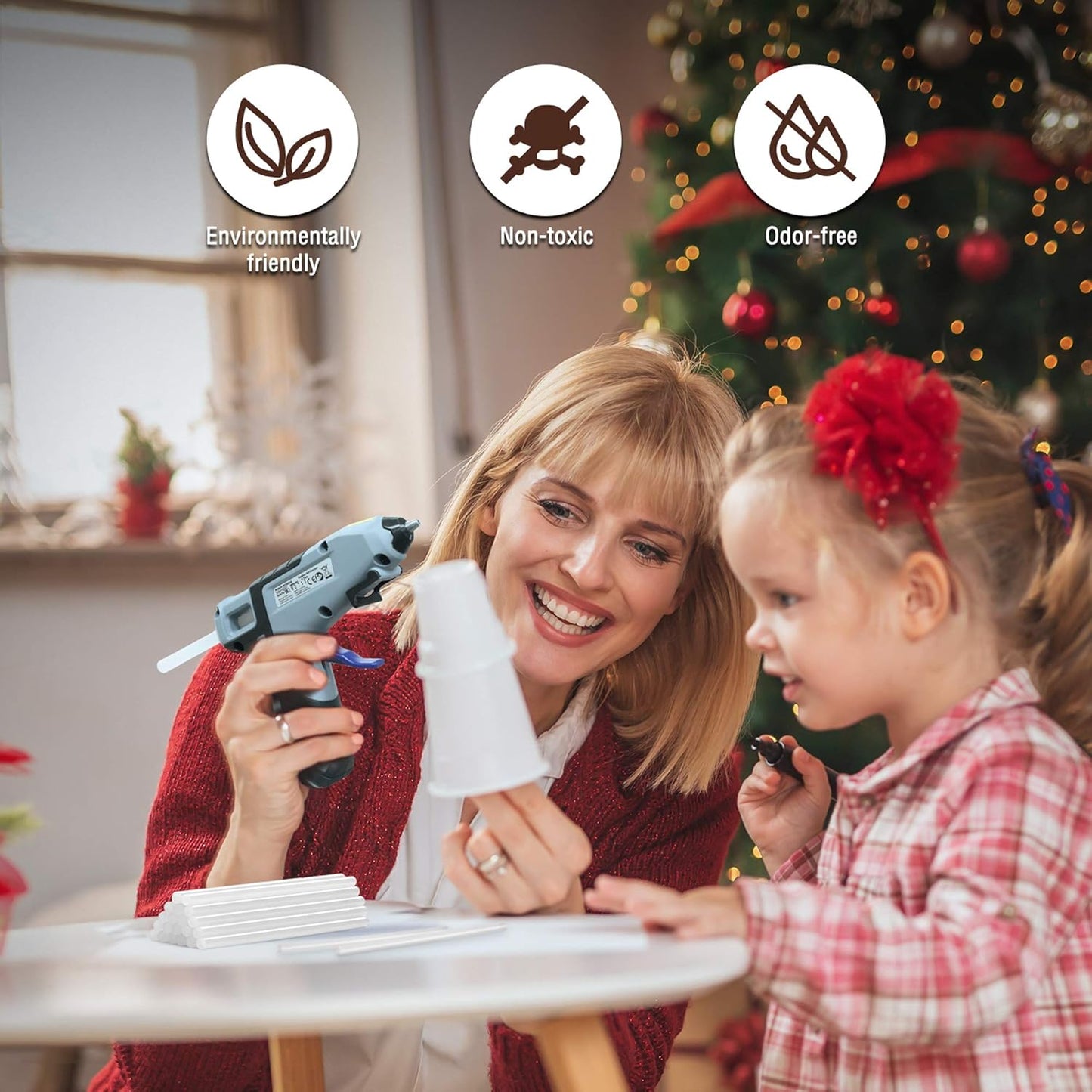 WORKPRO Full Size Hot Glue Sticks, 100-pack, 0.43x8 Inches, Compatible with Most Glue Guns, Multipurpose for DIY Art Craft General Repairs, Home Decorations and Gluing Projects