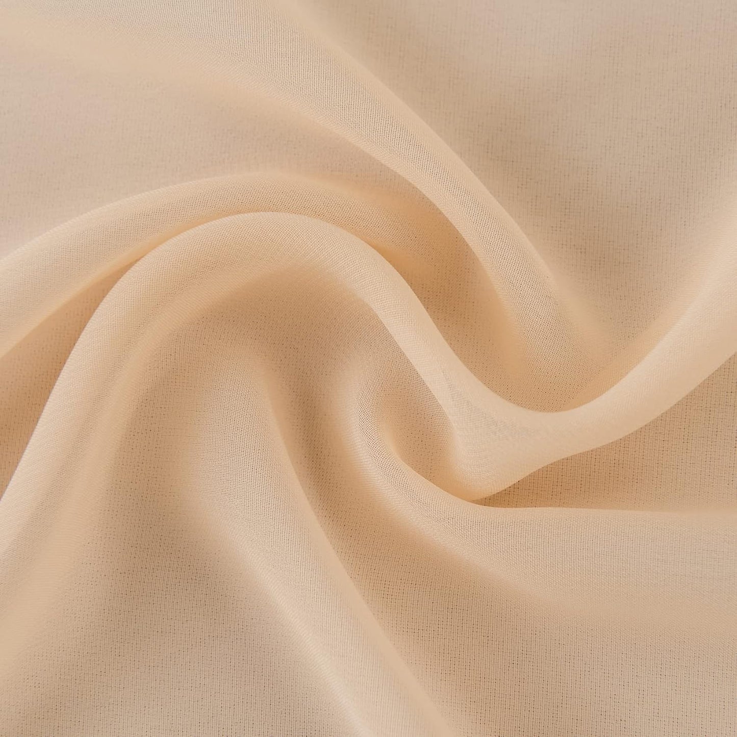 12Pack 9ft Chiffon Table Runner 14x108 Inch Sheer Romantic Table Runner for Wedding Birthday Party Bridal Shower Outdoor Decoration-Peach