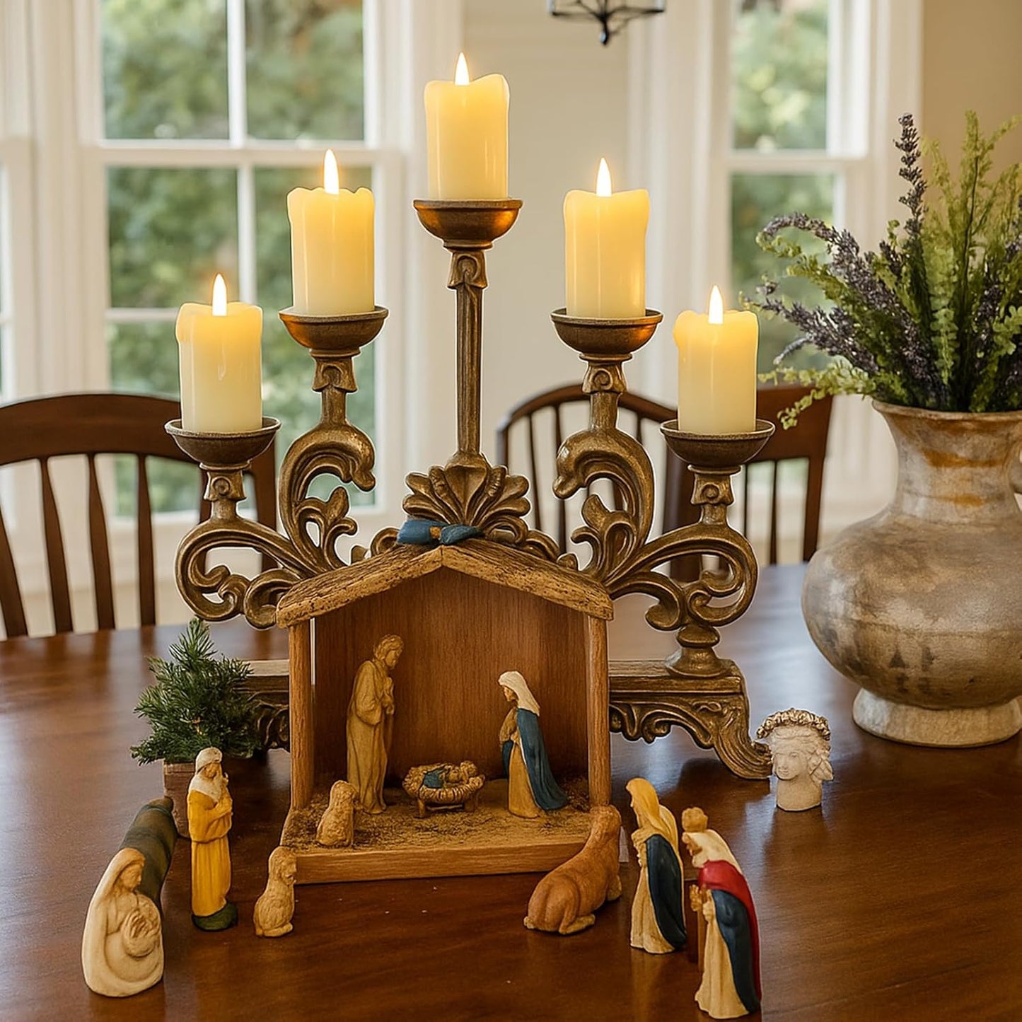 Lezonic Flameless Votive Candles Battery Operated with Remote and Timer, Pack of 6 (D:2" X H:3") LED Ivory White Long Lasting Flickering Wax Candles with Realistic 3D Flame