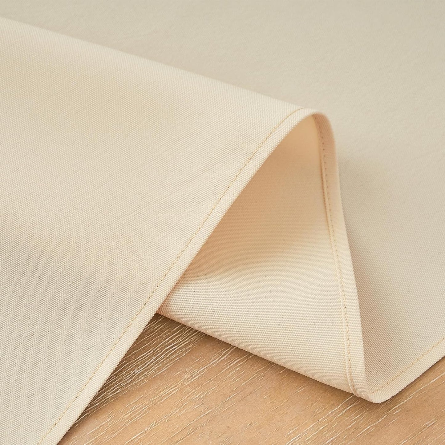 2 Pack Beige Small Short Table Runner 12 x 36 Inch Solid Color Runners Coffee Table Dresser for Daily Party Home Decoration