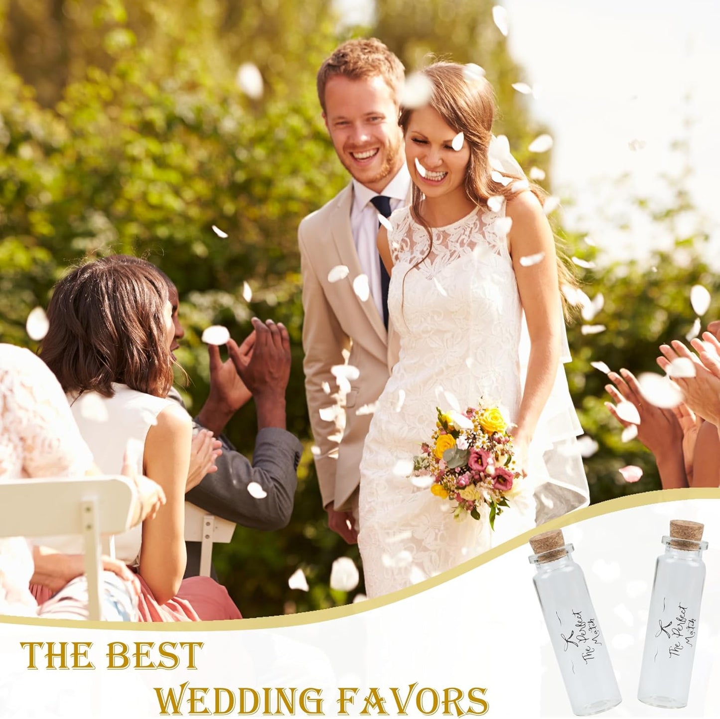 48 Matches Holders Empty Jars with 48 Striker Stickers, Empty Matches in A Jar with Striker DIY Wedding Favors, Candle Holder Containers & Bulk Storage| The Perfect Match Box (0.87x3.15 Inch) (48)