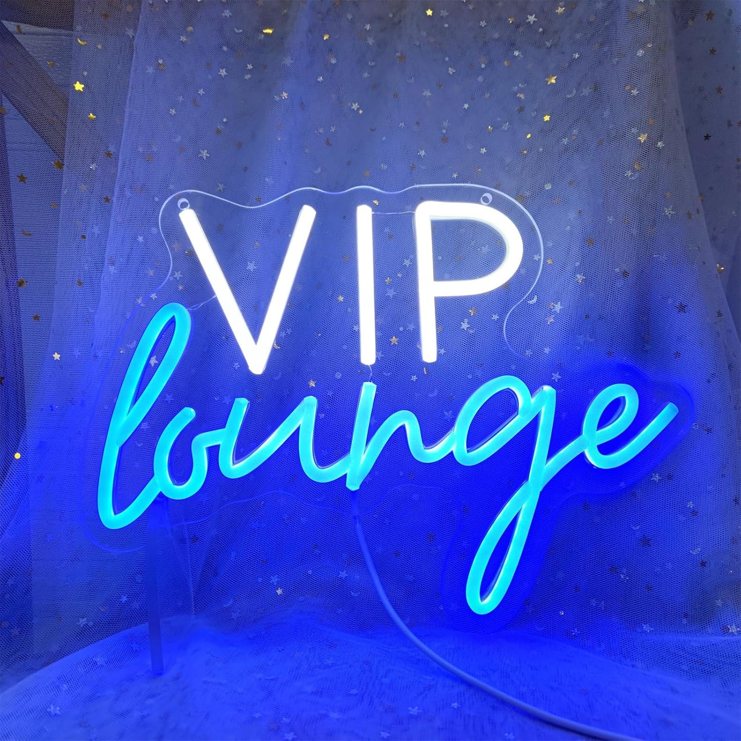 VIP Lounge Neon Sign VIP Light up Signs for Wall Decor, LED Lounge Sign LED Word Light Sign for Bar Hotel Cafe VIP Room Home Decoration, 13.3" x 9.8"