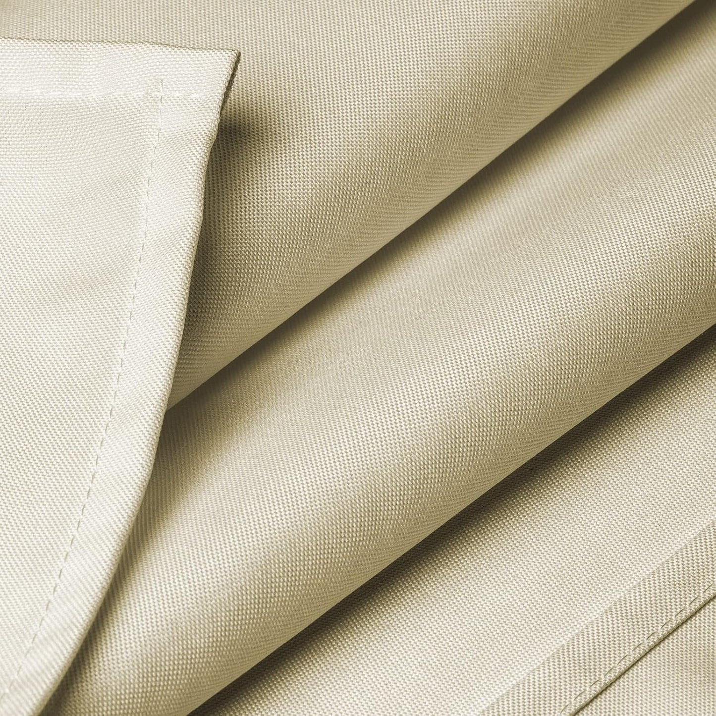 Lann's Linens - 70" Square Premium Tablecloth for Wedding/Banquet/Restaurant - Polyester Fabric Table Cloth - Beige