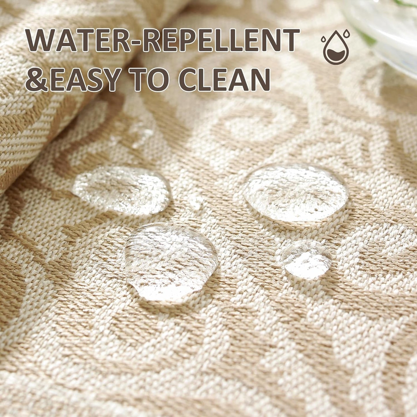 Placemats Set of 4,Waterproof Placemat with Tassel Fringe,Boho Placemats for Coffee Table Western Restaurant