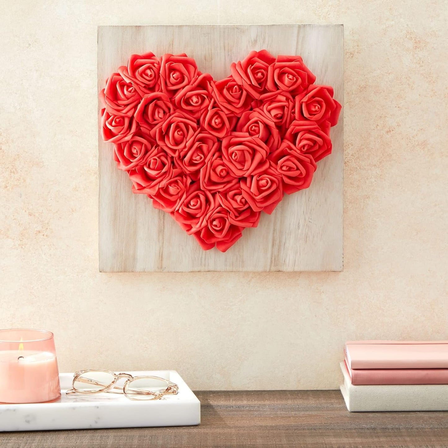 Juvale 100 Pack Red Artificial Flowers for Wedding Decor - 3 in Diameter Foam Carnations - Centerpiece Table Decorations & Wedding Decorations - Faux Flowers for Vase