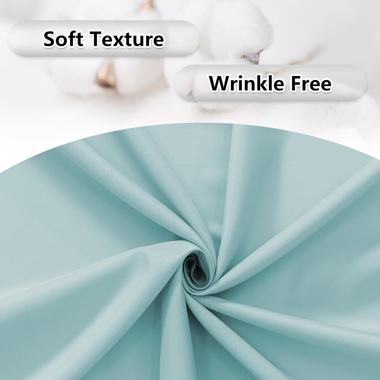 MEETSKY Light Green Backdrop Curtains 10ft x 10ft for Wedding Birthday Baby Shower Photography Backdrop Fabric Curtains Drapes Rod Pocket Light Filtering Window Drapes, 5ft x 10ft, 2 Panels