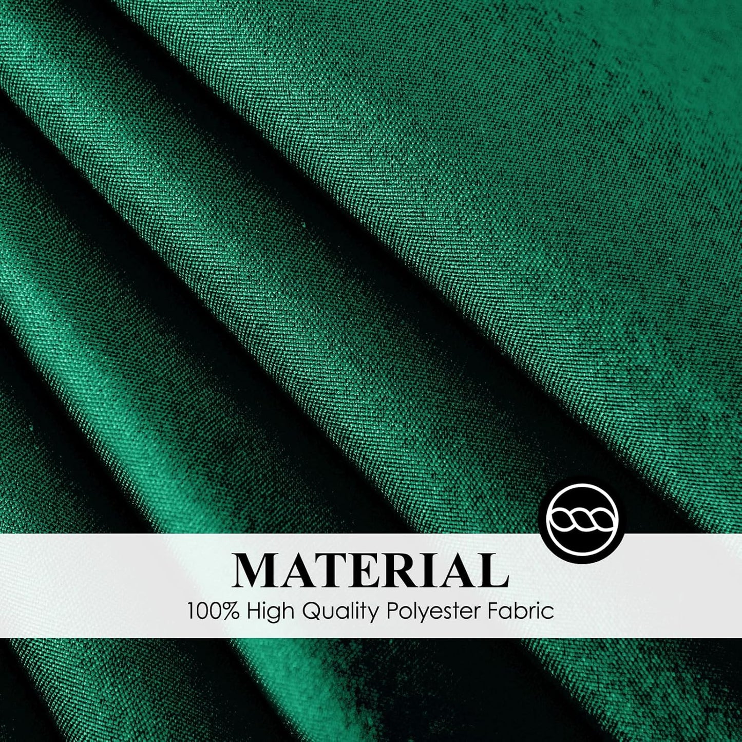 Round Tablecloth 6 Pack 108 Inch Dark Green Tablecloths Washable Decorative Linen Polyester Table Clothes Cover for Dining Table Banquets Buffet Parties and Wedding