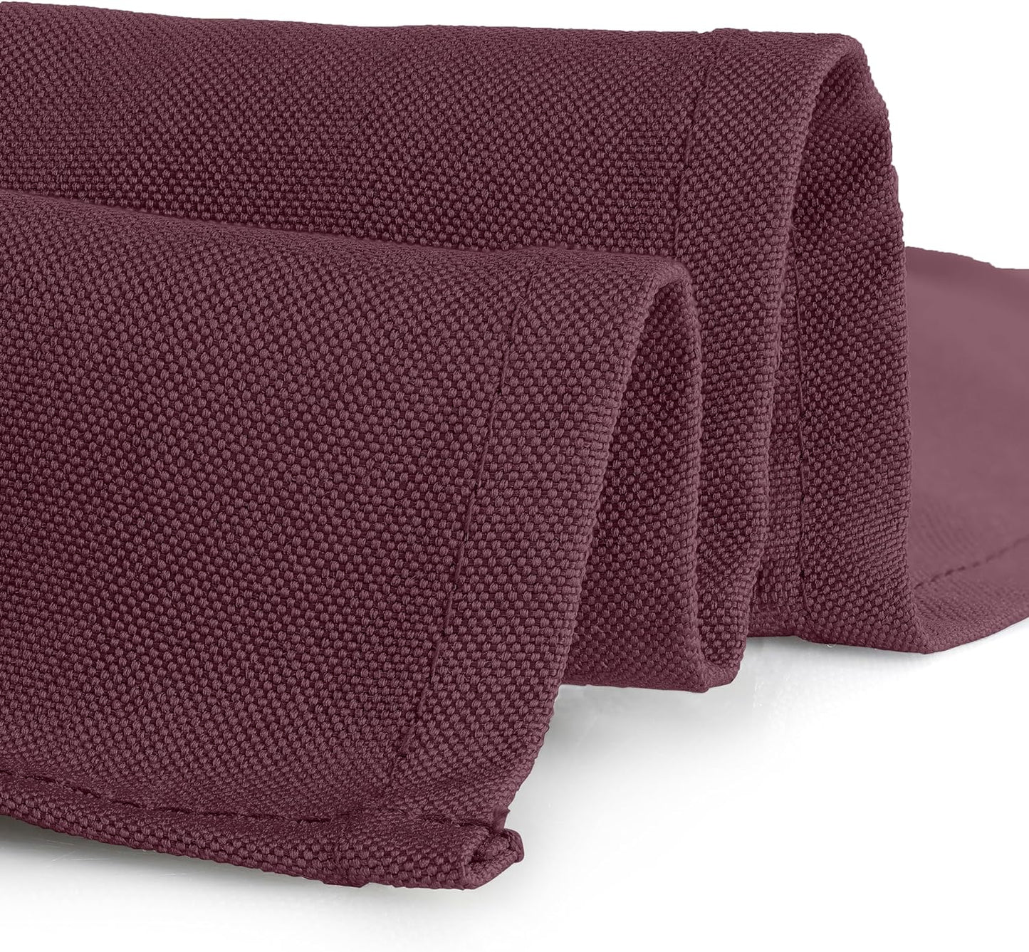 Gee Di Moda Square Tablecloth - 70 x 70 Inch Burgundy Table Cloth for Medium Square or Round Tables - Heavy Duty Washable Fabric - for Buffet Table, Holiday Party, Dinner, Wedding & Baby Shower