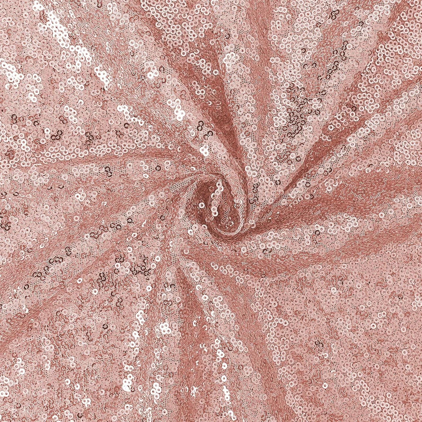 OQSQ Rosegold Rectangle Sequin Tablecloth - 60x102 inch, Glitter Drape Table Cloth, Sparkle Sequence Table Overlays for Wedding Birthday Party Baby Bridal Shower