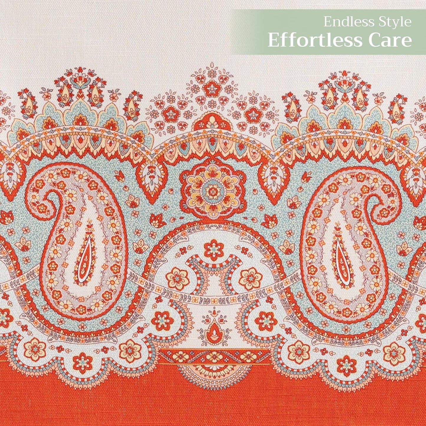 Maison d' Hermine Table Runner 100% Cotton Single Layer Table Runners 72 inches Long for Thanksgiving Christmas Decorations Home Kitchen Dining Party Wedding (Cachemire, 14.5" x 72")