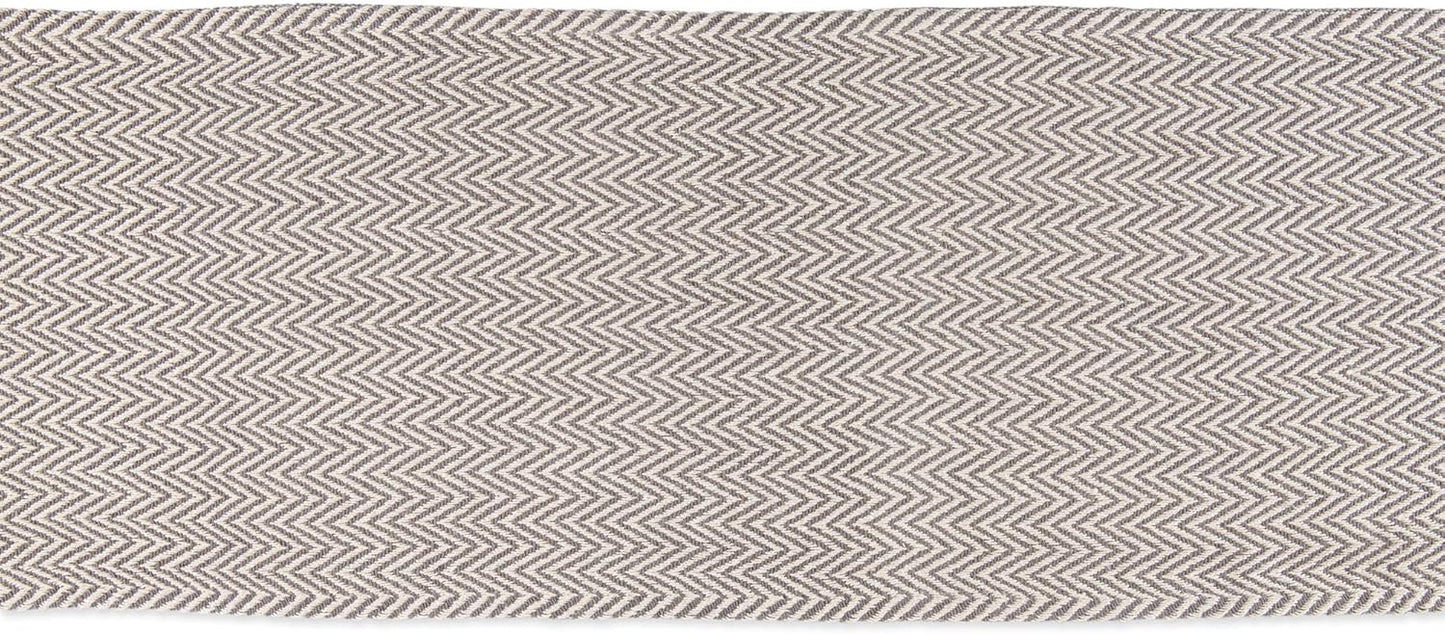 DII Woven Basic Tabletop Collection Chevron Table Runner, 15x72, Gray