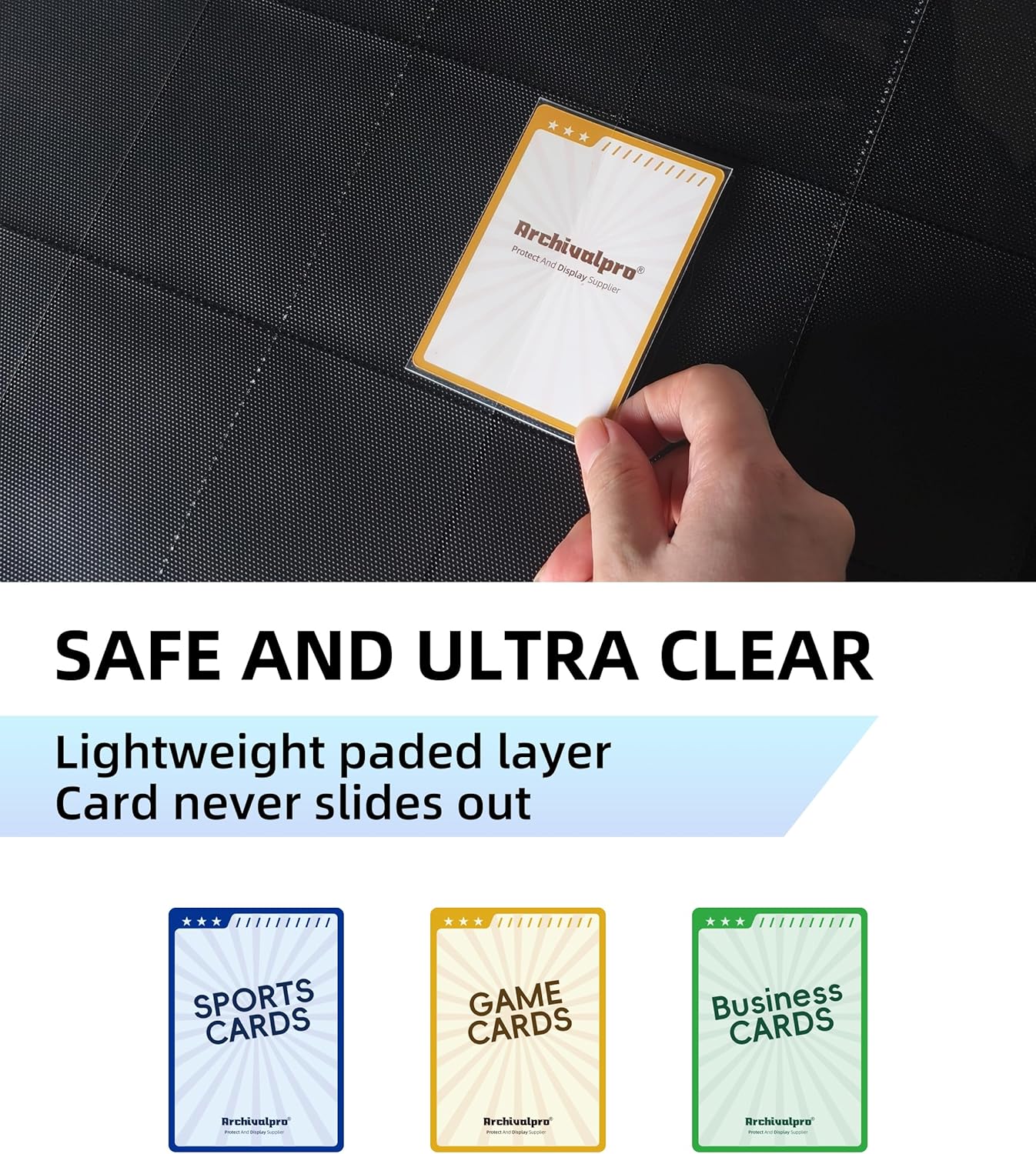 20 Pockets Premium Card Binder 1024 Cards Trading Card Binders Side Load Card Storage Display Album(20 Pocket 1280 Card Slot,Blue)