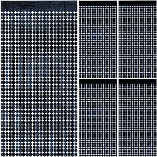 Square Tinsel Curtain Party Backdrop - 5pcs Glitter Foil Fringe Curtain Party Decor Black Photo Booth Backdrop Streamers for Halloween, Christmas, Birthday, Graduation, Wedding Party Decorations