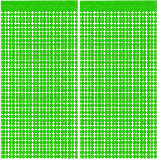 Green Streamers Tinsel Backdrop, Green Foil Fringe Curtain, Birthday Party Decorations, Christmas Decorations, Dinosaur Party Decor, Jungle Theme Decorations, Football Decorations for Party